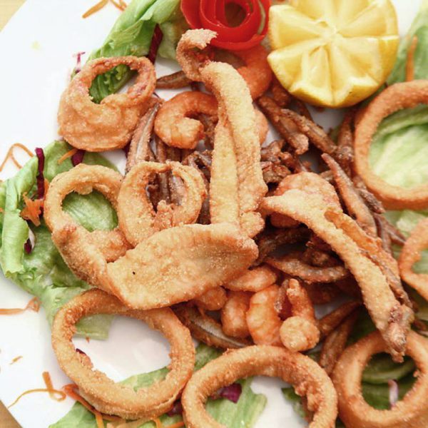 Fritto misto di mare - Trattoria Onda Blu
