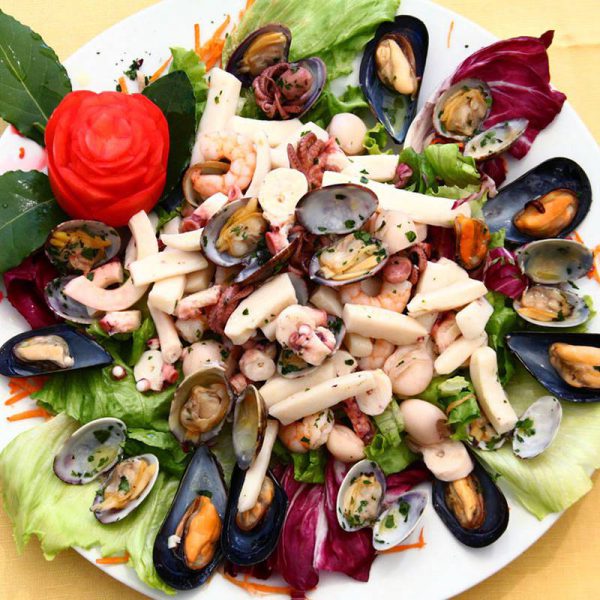 Pesce di mare - Insalata tiepida di mare - Trattoria Onda Blu